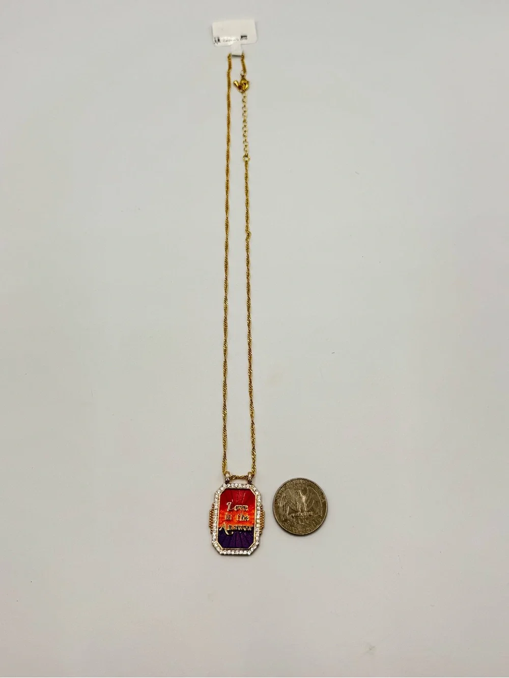 18k “Love is the Answer” Pendant